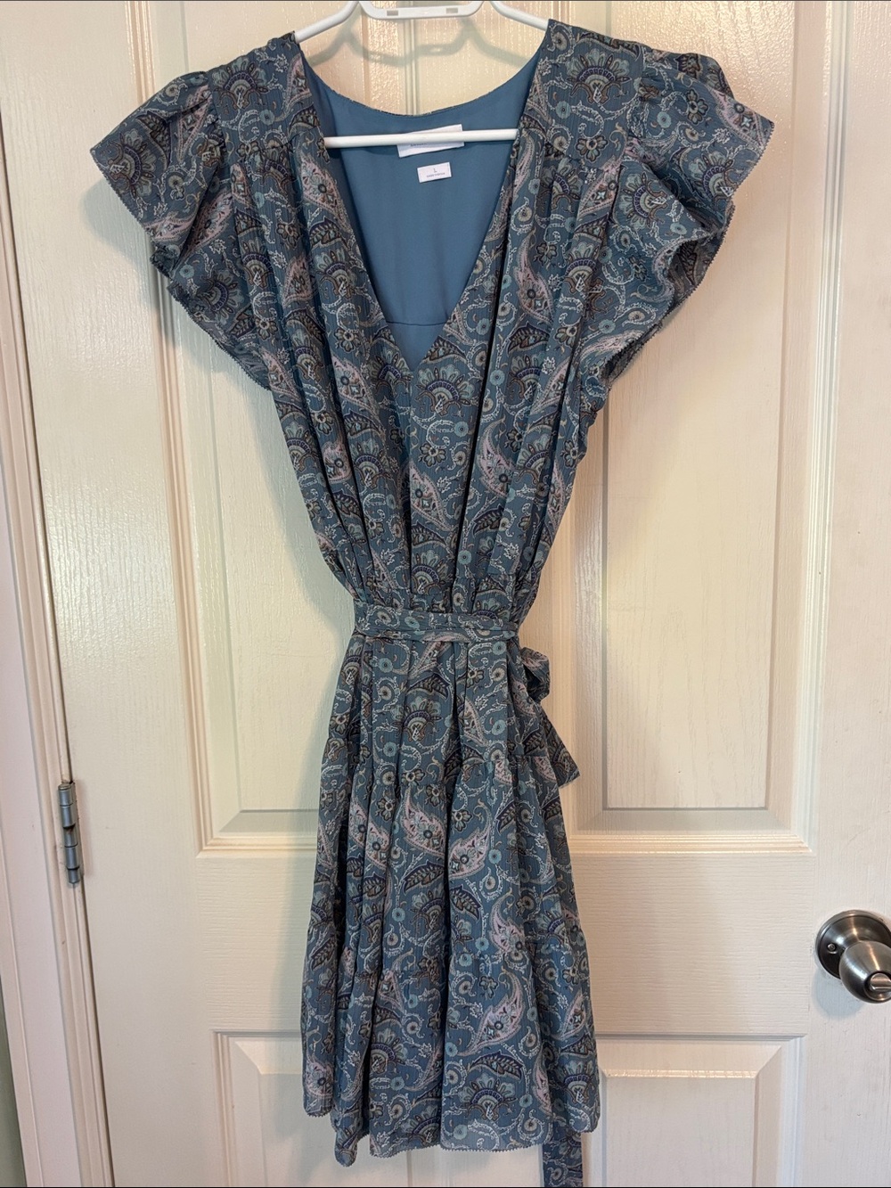 Aritzia Little Moon Sol Dress in Blue (Size L)